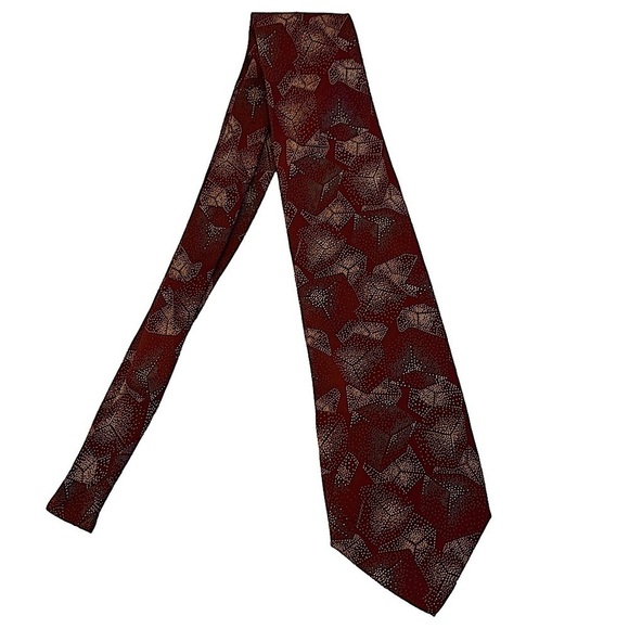 PACO Rabanne Geometric Print Silk Tie - Picture 1 of 4